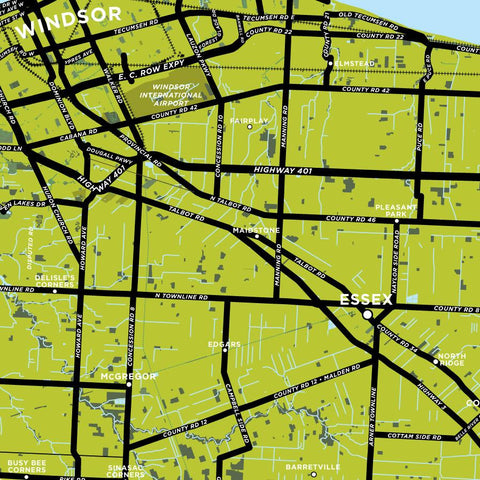 Essex County Map Print