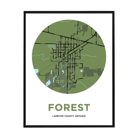 Forest Map Print