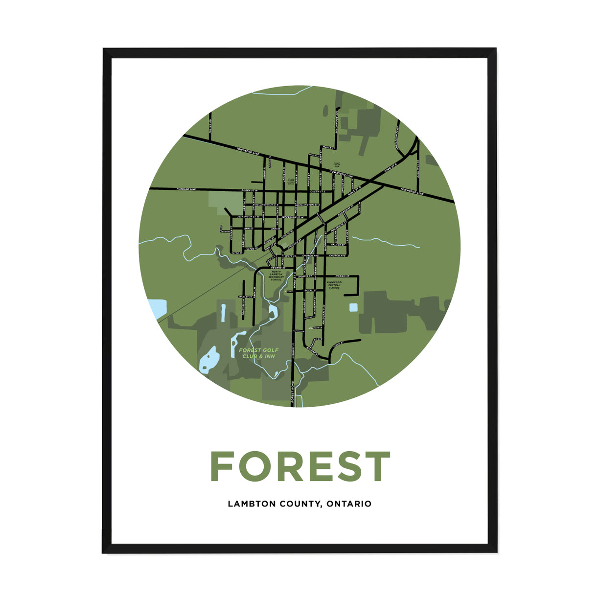<i>*PICKUP ONLY*</i><br>Forest Map Print