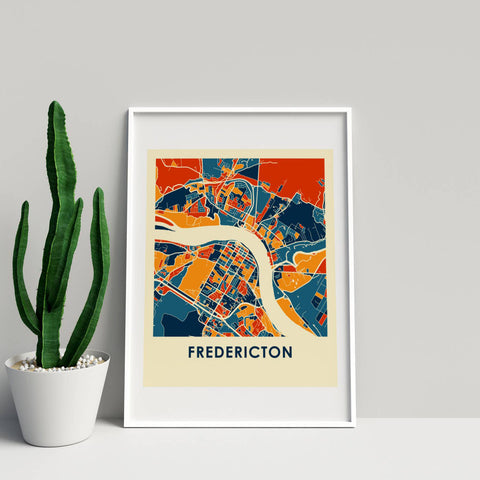 Fredericton Map Print