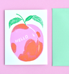 Peach Greeting Card
