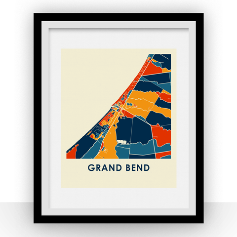 Grand Bend Map Print