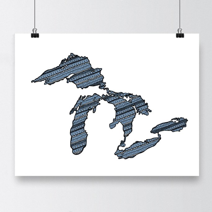 Great Lakes Print