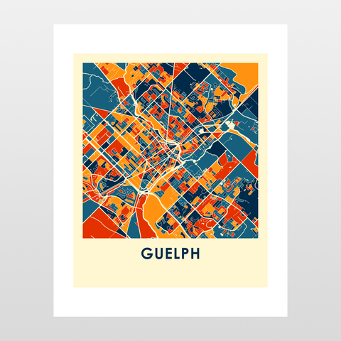 Guelph Map Print