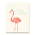 Birthday Flamingo Card