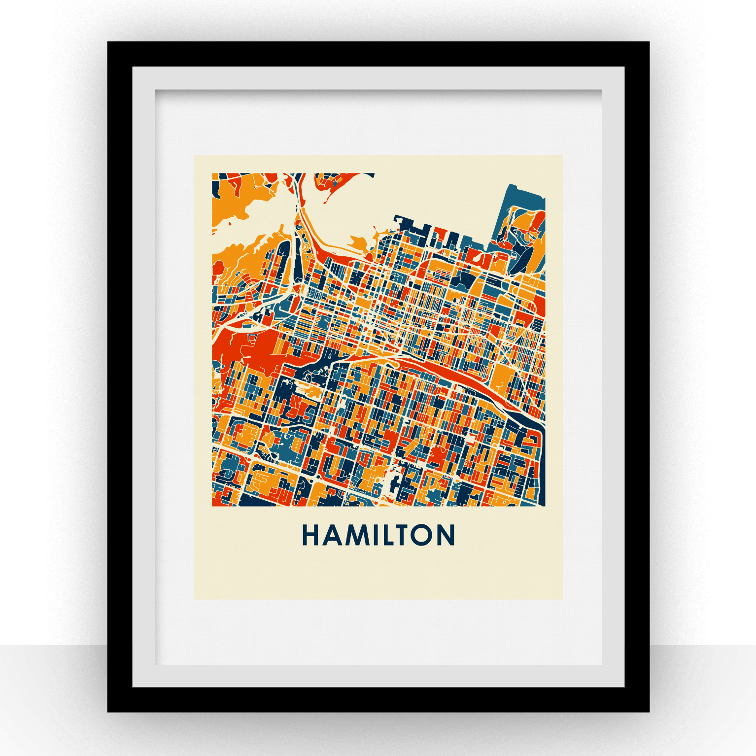 Hamilton Map Print