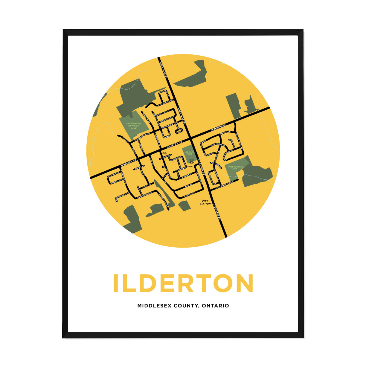 <i>*PICKUP ONLY*</i><br>Ilderton Map Print