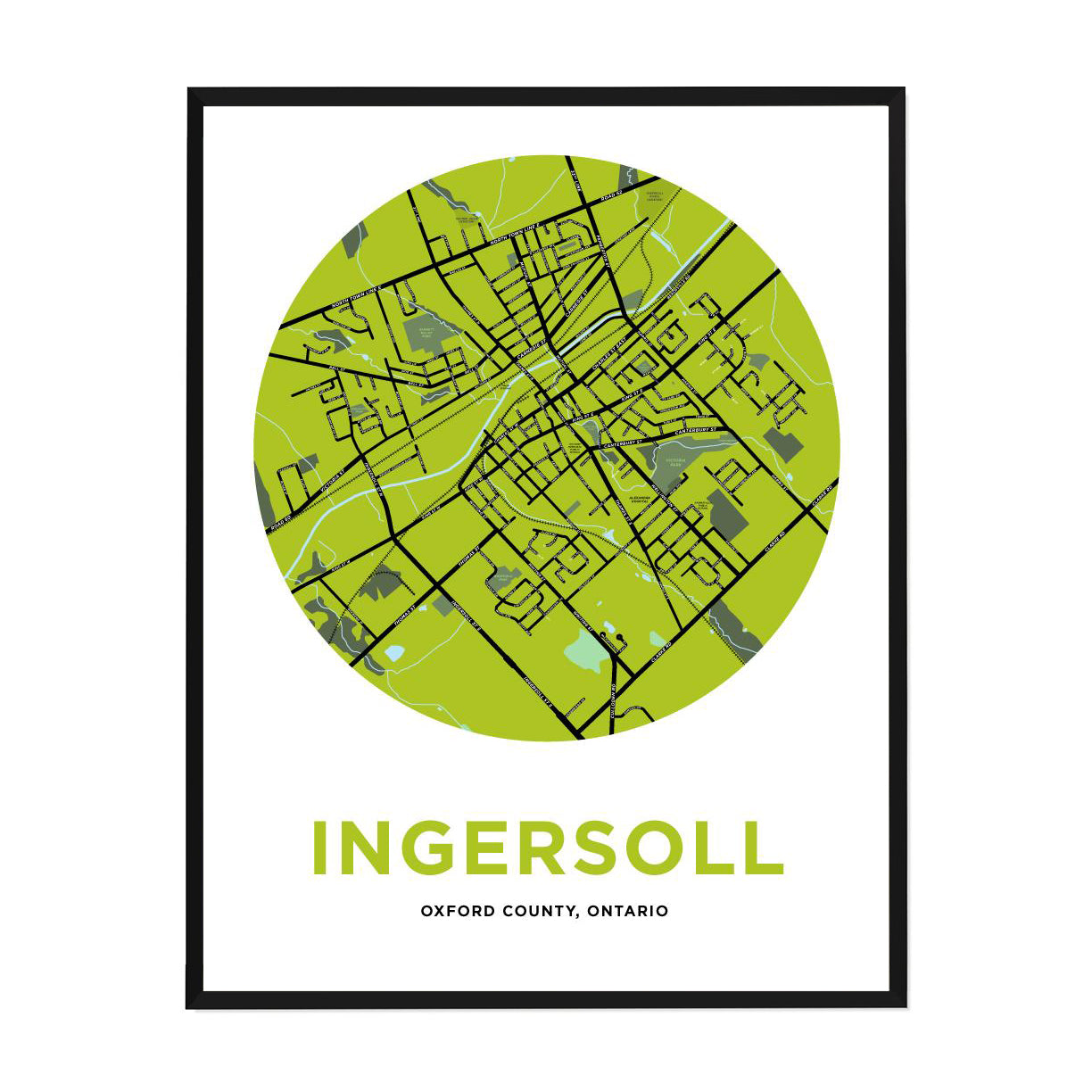 <i>*PICKUP ONLY*</i><br>Ingersoll Map Print