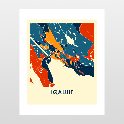 Iqaluit Map Print