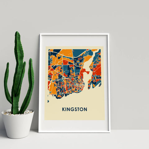 Kingston Map Print