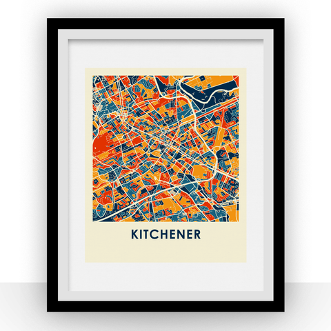 Kitchener Map Print