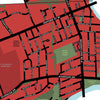 West London Neighbourhood Map Print