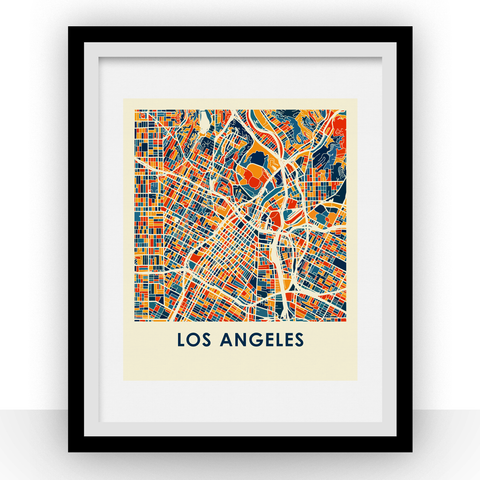 Los Angeles Map Print