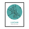 Lucan Map Print