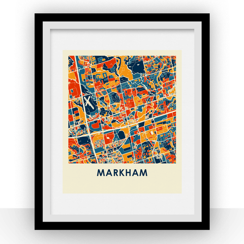 Markham Map Print