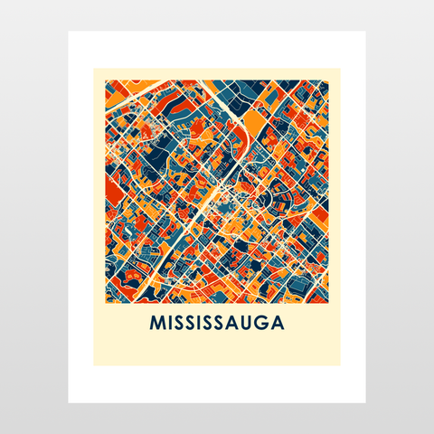 Mississauga Map Print