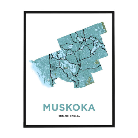Muskoka Map Print