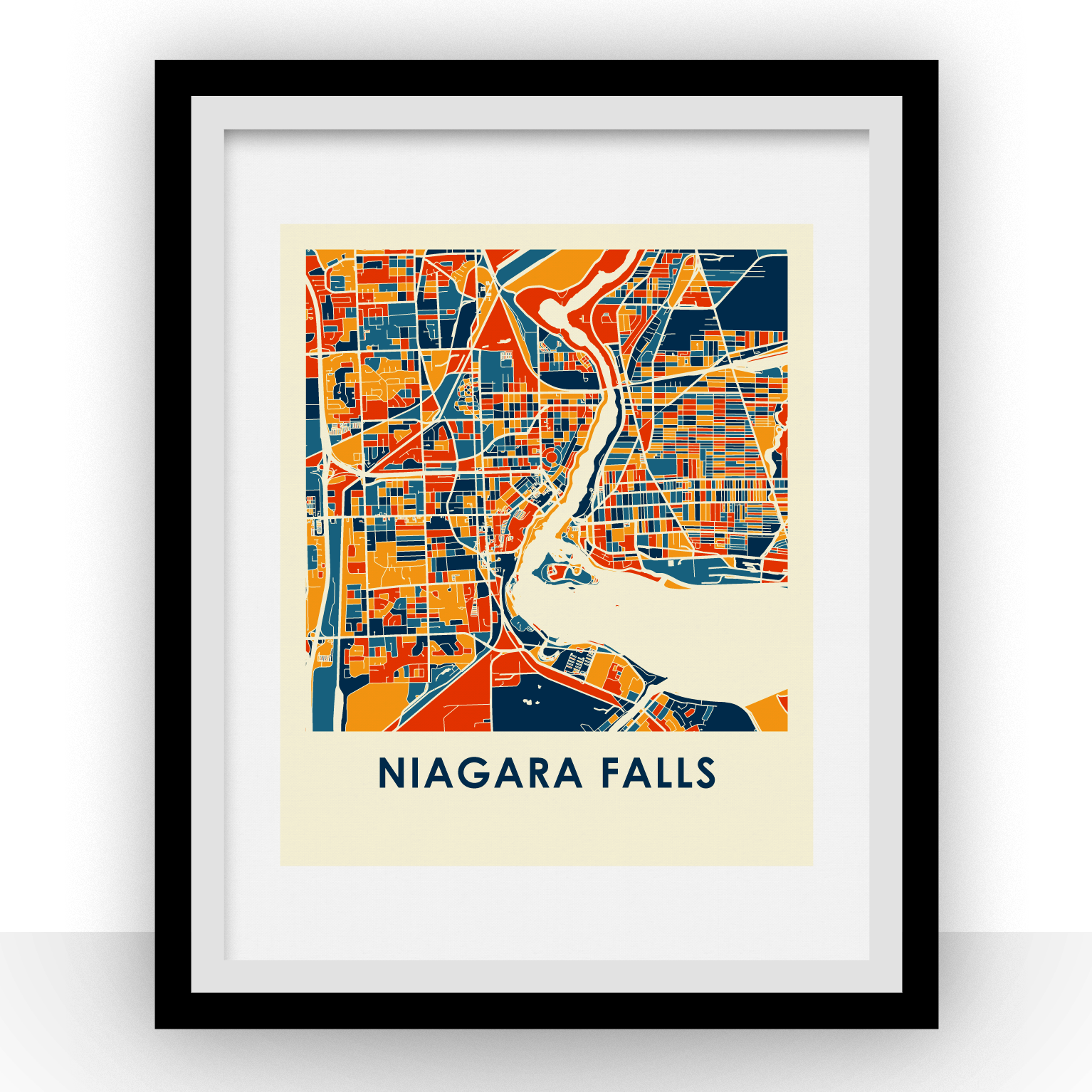 Niagara Falls Map Print