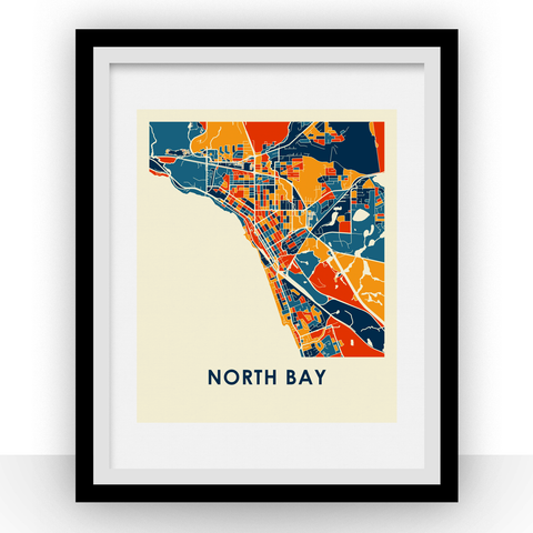 North Bay Map Print