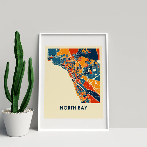 North Bay Map Print