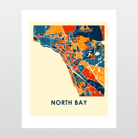North Bay Map Print