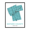 Oxford County Map Print