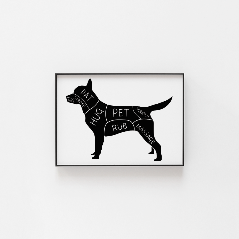 Guide To Dog Petting Print Spruce Moose