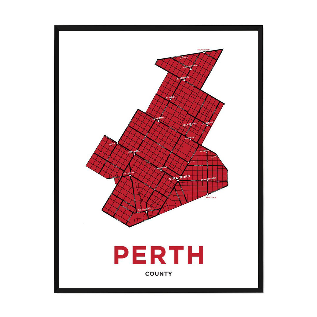 Perth County Map Print – Spruce Moose
