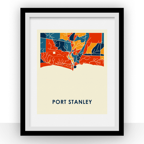 Port Stanley Map Print