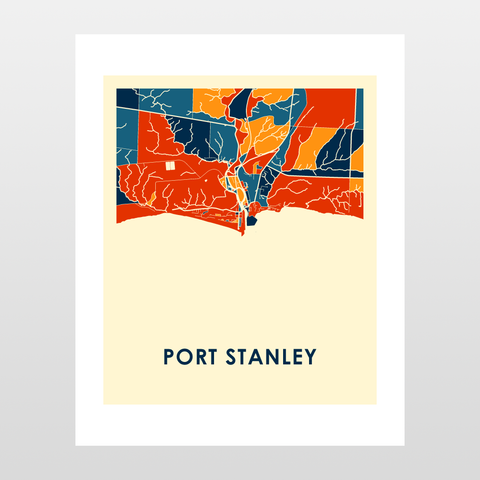 Port Stanley Map Print