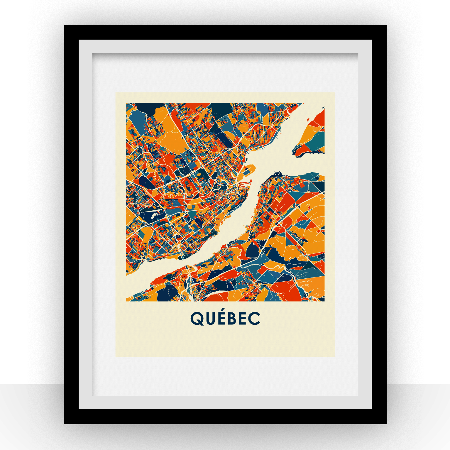 Québec Map Print