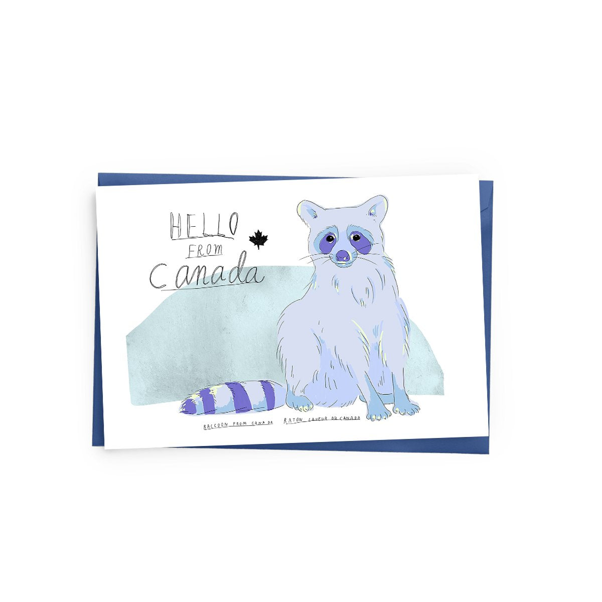 Raccoon Canada Card