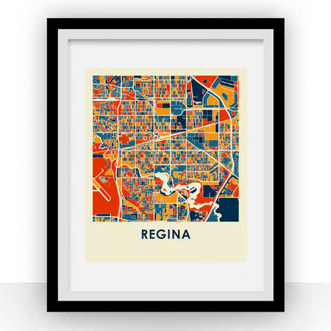 Regina Map Print