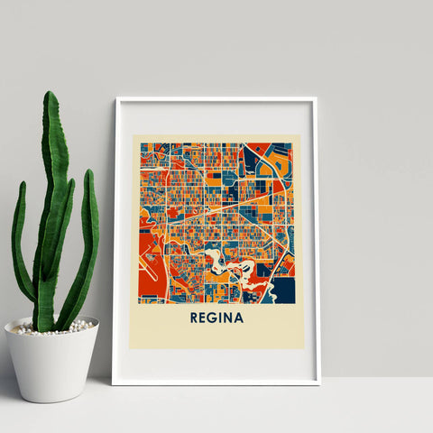 Regina Map Print