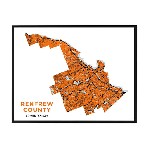 Renfrew County Map Print