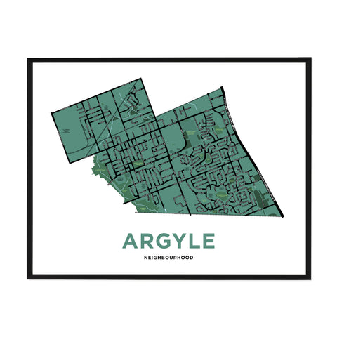Argyle Neighbourhood Map Print