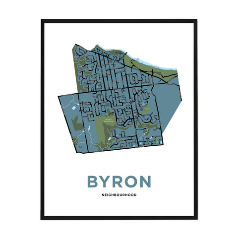 Byron Neighbourhood Map Print