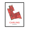 &lt;i&gt;*PICKUP ONLY*&lt;/i&gt;&lt;br&gt;Carling Neighbourhood Map Print