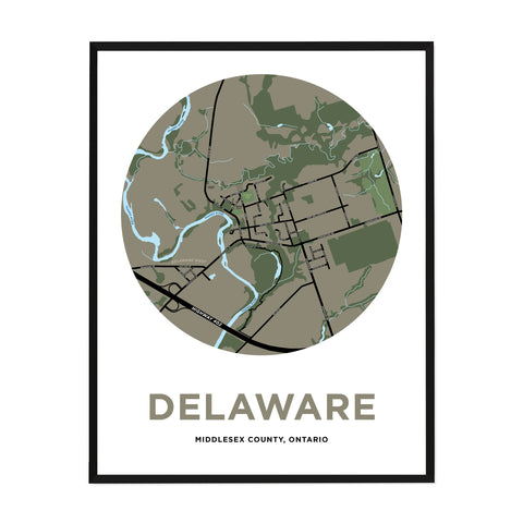 Delaware Map Print