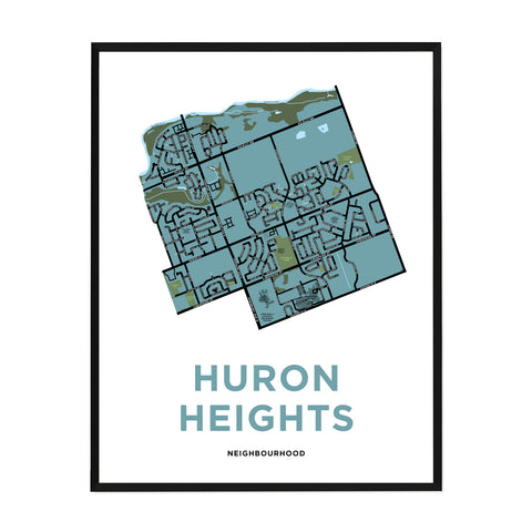Huron Heights Neighbourhood Map Print