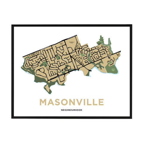 Masonville Neighbourhood Map Print