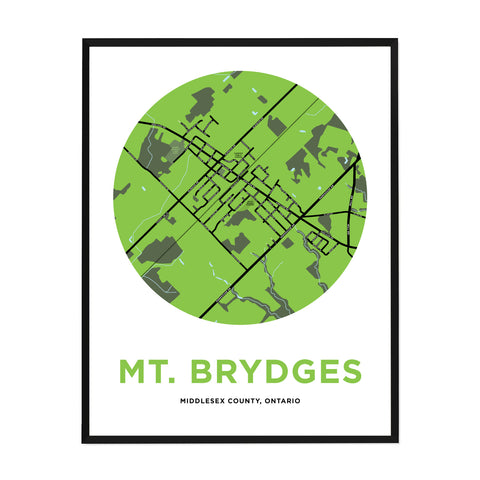 Mt. Brydges Map Print