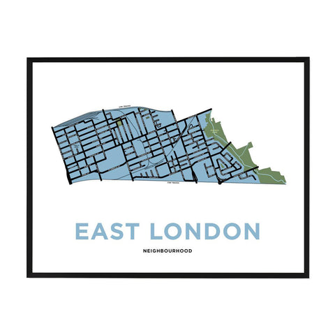 Old East Neighbourhood Map Print