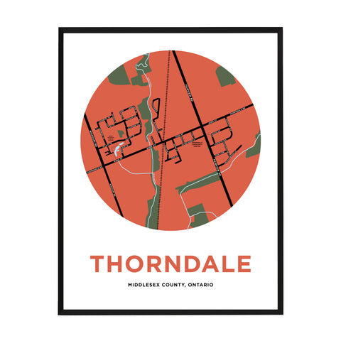 Thorndale Map Print