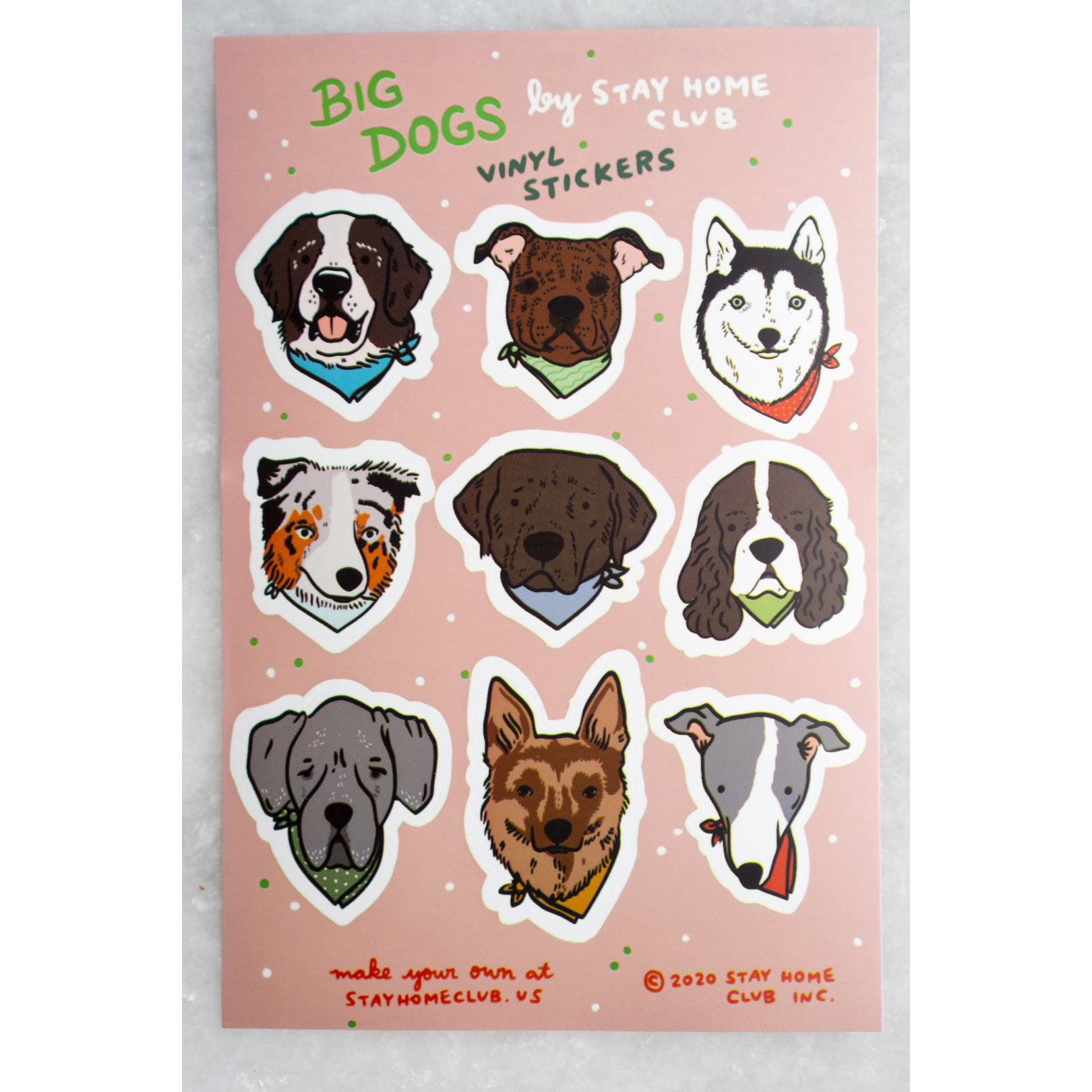 Big Dogs Sticker Sheet