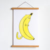 Cat Banana Riso Print