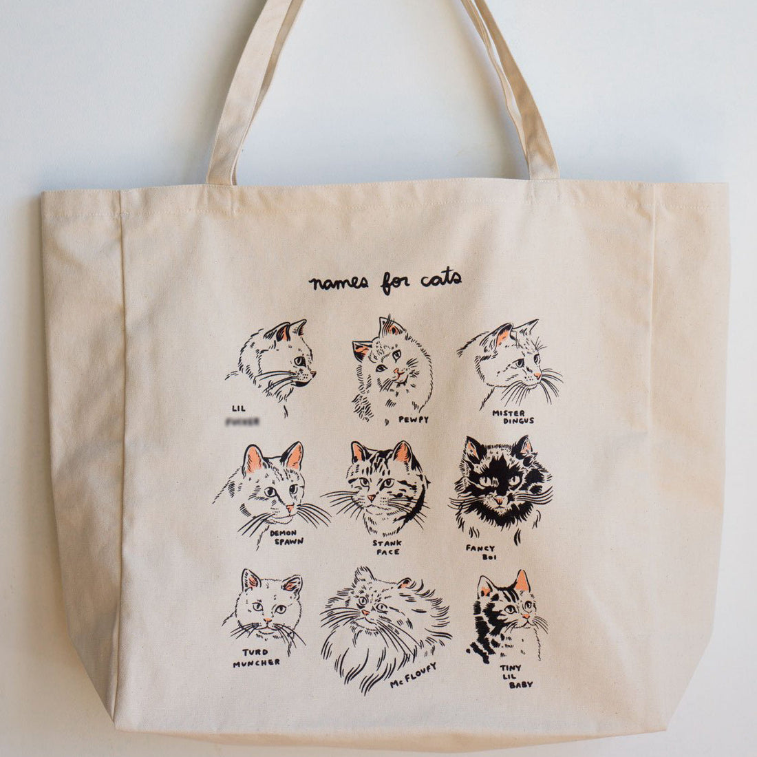 Names For Cats XL Tote