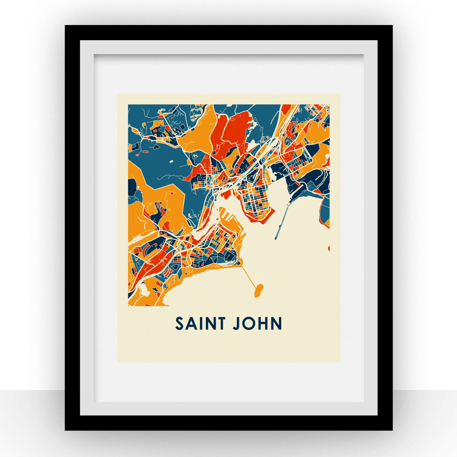 Saint John Map Print
