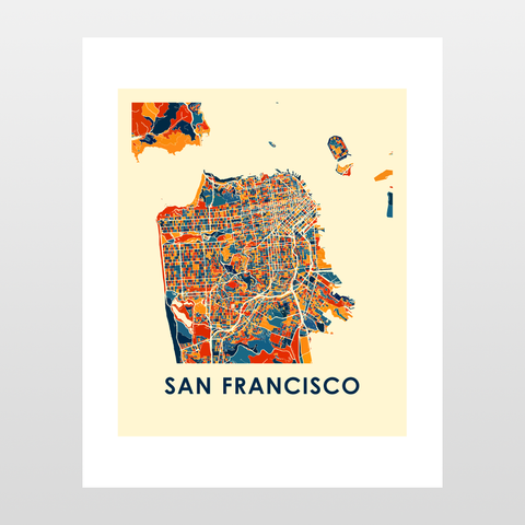 San Francisco Map Print