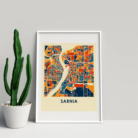Sarnia Map Print